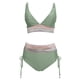thumbnail image 3 of WILLBEST conjunto de Bikini de Cintura Alta para Mujer, Traje de Baño de Dos Piezas con Cordón y Bloques de Color, 3 of 4
