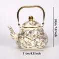thumbnail image 2 of karymi Vintage Style Enameled Tea Kettle Steel Teapot with Floral Colorful Porcelain Enamel Tea Kettle for Stovetop Home Kitchen Decor Party Favors, 2 of 7