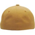 thumbnail image 4 of Solid Flat Brim Bill Fitted Baseball Cap, 4 of 6
