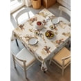 thumbnail image 6 of Western Cowboy Table Cloth, Vintage Country Horse Plants Art Waterproof Tablecloth for Square Tables, Reusable Washable Fabric Table Cover for Restaurant Kitchen Dining Tables 60"x60", 6 of 6