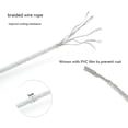 thumbnail image 3 of Cable y estaca para atar perros al aire libre, patio y camping, para perros medianos a grandes de hasta 125 libras, cable con resorte duradero y ganchos de metal para exteriores, 3 of 5