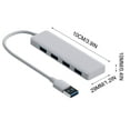 thumbnail image 3 of NARABB 4-Port USB 3.0 Slim Data Hub, For Pro, For Notebook PC, For USB Flash Drives, For Mobile HDD, And More, 3 of 3