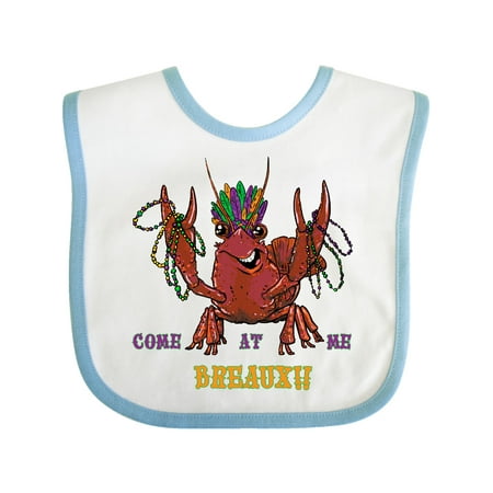 

Inktastic Mardi Gras Come at Me Breaux Crayfish Gift Baby Boy or Baby Girl Bib