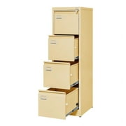 STANI 4 Drawer File Cabinet with Lock, File Cabinets for Home Office,18" Deep Vertical Metal File Cabinet Office Storage Cabinet Organizer for Letter/Legal / A4 / F4 Size, and File Folders