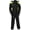 Neon Green Black, variant on First Mfg Co - Rain Suit - Women's Motorcycle Biker Riding Rain Suit - Ripstop - Black Purple - Small