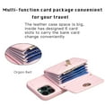 thumbnail image 2 of Nalacover for iPhone 13 Pro Max Crossbody Wallet Case, Elegant Premium PU Leather Shoulder Strap Lanyard Cover with Metal Lock Button Card Slots Soft Silicone Shockproof Case,Pink, 2 of 5