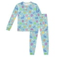 thumbnail image 2 of Easter Outfit for Boys Girl Sets Easter Bunny Print Long Sleeve Top And Pant Pj Set Kids Nightwear Soft 2 Piece Holiday Loungewear Sets Light Blue 2-3Y, 2 of 6
