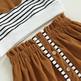 thumbnail image 6 of Okbabeha Toddler Baby Girl Halloween Outfit Cute Pumpkin Sweatshirt High Waist A-Line Skirts Vintage Fall Winter Clothes, 6 of 7