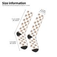 thumbnail image 2 of Xecao Retro Squirrel Pattern Adult Stockings with Color-Block Design and 3D Print, Breathable Comfortable Hosiery for Daily Wear and Sports, 2 of 6
