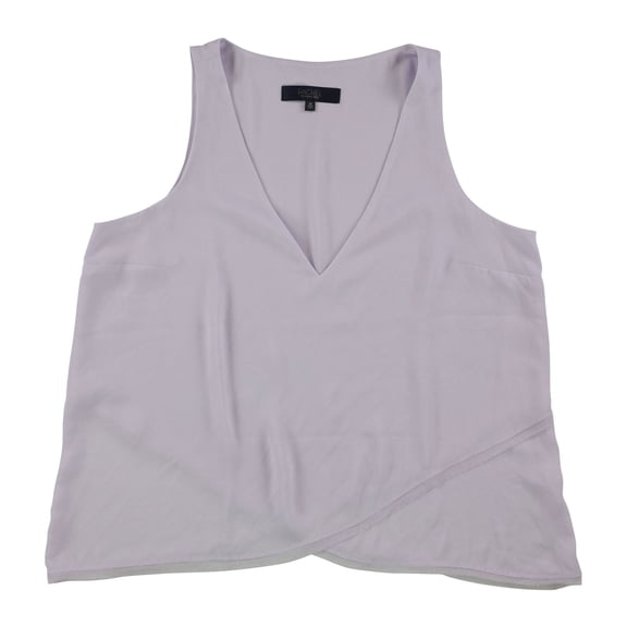 Rachel Roy Womens Overlay Pullover Blouse, Purple, Medium