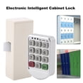 thumbnail image 6 of 2X ABS Plastic Panel Digital Electronic Intelligent Password Keypad Number Cabinet Door Lock Digital Cabinet Door Lock, 6 of 8