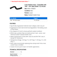 thumbnail image 2 of Lower Radiator Hose - Compatible with 1987 - 1991 GMC R3500 7.4L V8 GAS 1988 1989 1990, 2 of 2