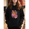 thumbnail image 2 of Charming Breast Cancer Awareness Hoodie for Men and Women, Unisex Pullover Hooded Sweatshirt, Comfortable Cotton Poly Blend, Support and Awareness Casual Outfit, 2 of 5