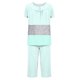 thumbnail image 5 of Sexy Pijama Conjunto para las Mujeres, Cuello Redondo Blusa de Manga Corta Y Pantalones, Traje de Moda Casual, 5 of 9