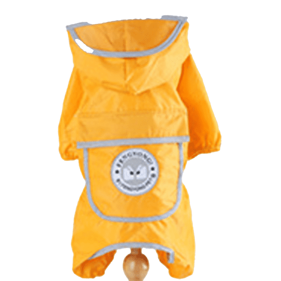 GASTROPOD Dog Raincoat,Compact and Foldable Design Dog Rain Jacket,Reflective Design for Safety Pet Raincoat,S