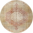 thumbnail image 1 of Ahgly Company Indoor Round Traditional Brown Persian Area Rugs, 4' Round, 1 of 6