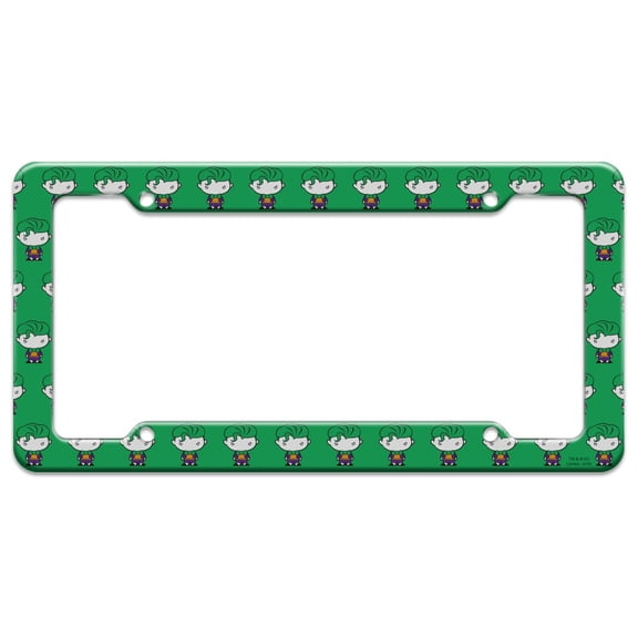 Batman Joker Cute Chibi Character License Plate Tag Frame