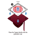 thumbnail image 6 of Dead Pool Grad Cap Tassel Topper, 6 of 6