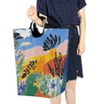 thumbnail image 4 of Yayeee Freestanding Laundry Hamper with Handle Collapsible Large Storage Basket for Clothes, Colorful Landscape, 4 of 7