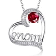 thumbnail image 2 of Necklace for Women Pendant Necklace for Mothers Day, Mother's Gift (Red), 2 of 2