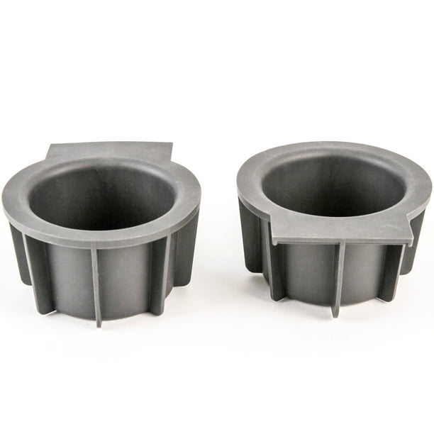 Pair Front Center Console Cup Holder Rubber Insert Compatible with Ford Lincoln Expedition 2003