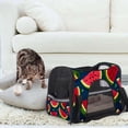 thumbnail image 7 of Watermelon Ultimate Pet Travel Bag with 900D Oxford Cloth Fabric and Sherpa Base Material - 17x10x11.8 in - Nylon Webbing for Comfort - Convenient and Durable Design for, 7 of 7