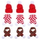 thumbnail image 1 of KAKOWELY 12 piezas de adorables adornos navideños de punto para decoración, mini adornos navideños para botellas., 1 of 4