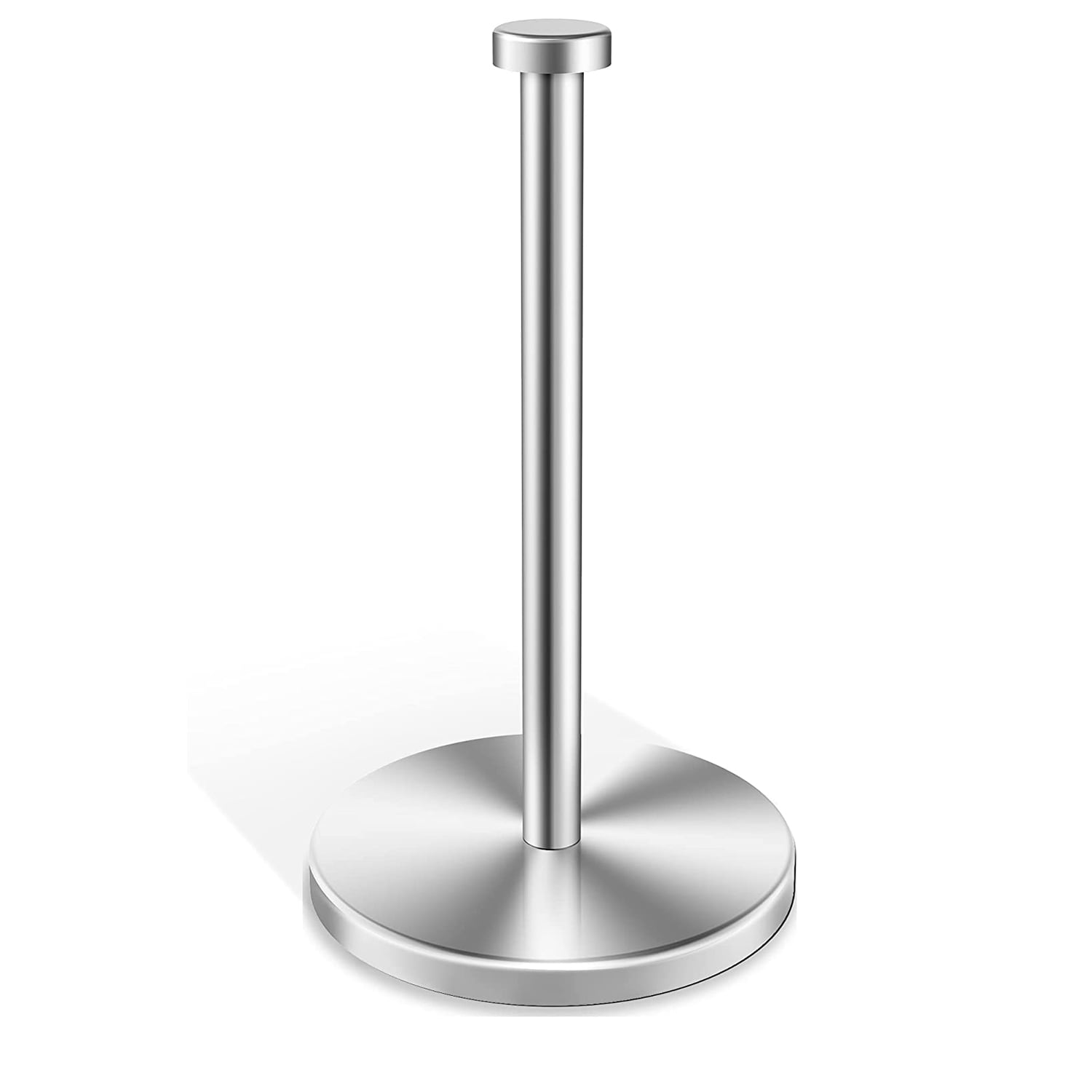 Lxcreat Silver Paper Towel Holder Countertop, Standing Paper Towel Roll