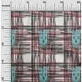 thumbnail image 1 of oneOone Viscose Chiffon Fabric Swirl & Check Ikat Print Fabric BTY 42 Inch Wide, 1 of 4