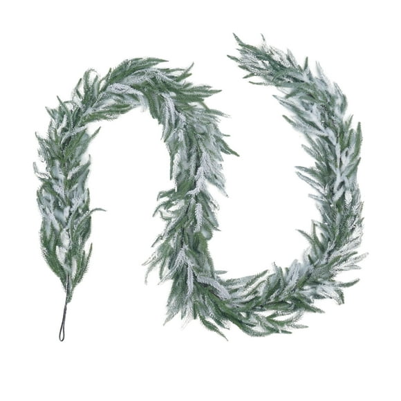 Christmas Decorations Indoor 270cm Flocked Rattan Garland Accent
