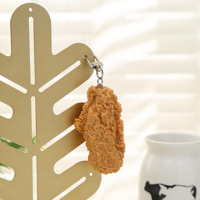 Porte-clés Imitation Viande, Pendentif de Sac, Porte-Clés, 2 Pcs