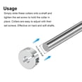 thumbnail image 4 of Single Split Shaft Collar Set for 6mm Shaft, One-Piece 2pcs Clamping Collars 20mm OD, 8mm Thickness, 4 of 5