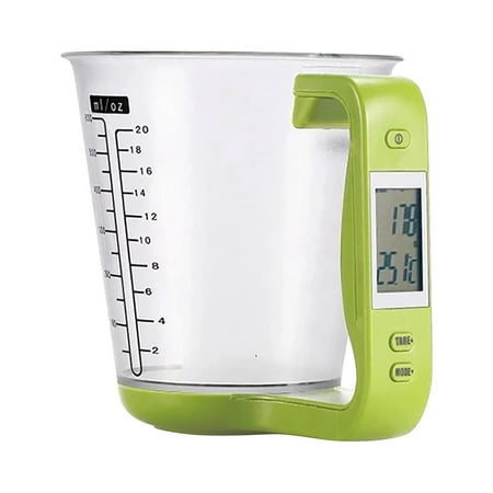 

Flash Sale! Jiiey Glass&Bottle Multifunctional Kitchen Measuring Cup Scale Electronic Bench Scale Gram Scale 1X Measuring Cup