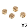thumbnail image 1 of Cuentas Espaciadoras de Rosas Soledad 2x 4 Piezas Metal Dorado, 1 of 10