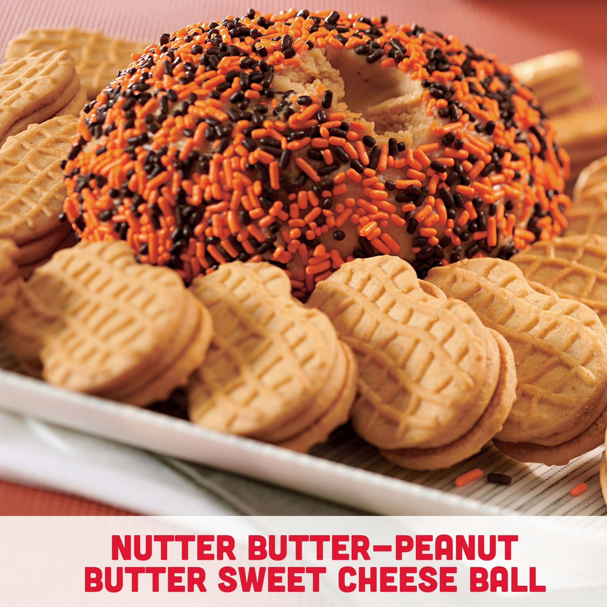NUTTER BUTTER Peanut Butter Sandwich Cookies, Family Size, 16 oz-2pk,With Olive Green Bowl By ValueNest