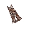 thumbnail image 3 of Inevnen Kid Toddler Baby Girl Summer Sleeveless Romper One Piece Leopard Jumpsuit Bell-Bottomed Flare Pants, 3 of 8