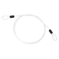 thumbnail image 1 of Uxcell Dia Vinyl Coated Stainless Steel Cable with Loop, Flexible Wire Rope Security Chain Lanyard for Outdoor Lighting 3/16" 4ft White, 1 of 7