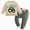 T217-Green, variant on NOLDARES Baby Boy Fall Clothes Boys Fall/Winter Embroidery Long Sleeve Elastic Waist Everyday Outfit Set 2Pcs(T217-Green)