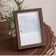 thumbnail image 3 of Wood Picture Frame Wooden Picture Frame 7.5by10.4 Inch Solid Wood Display Frame Wall Picture FramesforLiving Room Bedroom Photo Wall Decor Brown Single Pack, 3 of 8
