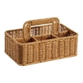 thumbnail image 2 of Cesta almacenamiento imitación ratán, caja organizadora hecha a mano con 4 compartimentos, ideal para la cocina, el baño y el hogar., 2 of 8