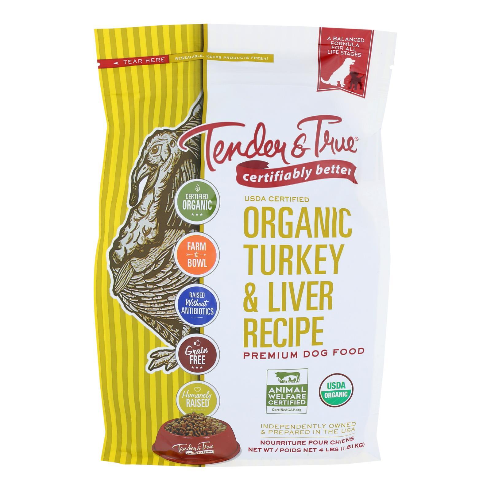 Tender & True Dog Food, Turkey And Liver Case of 6 4 LB