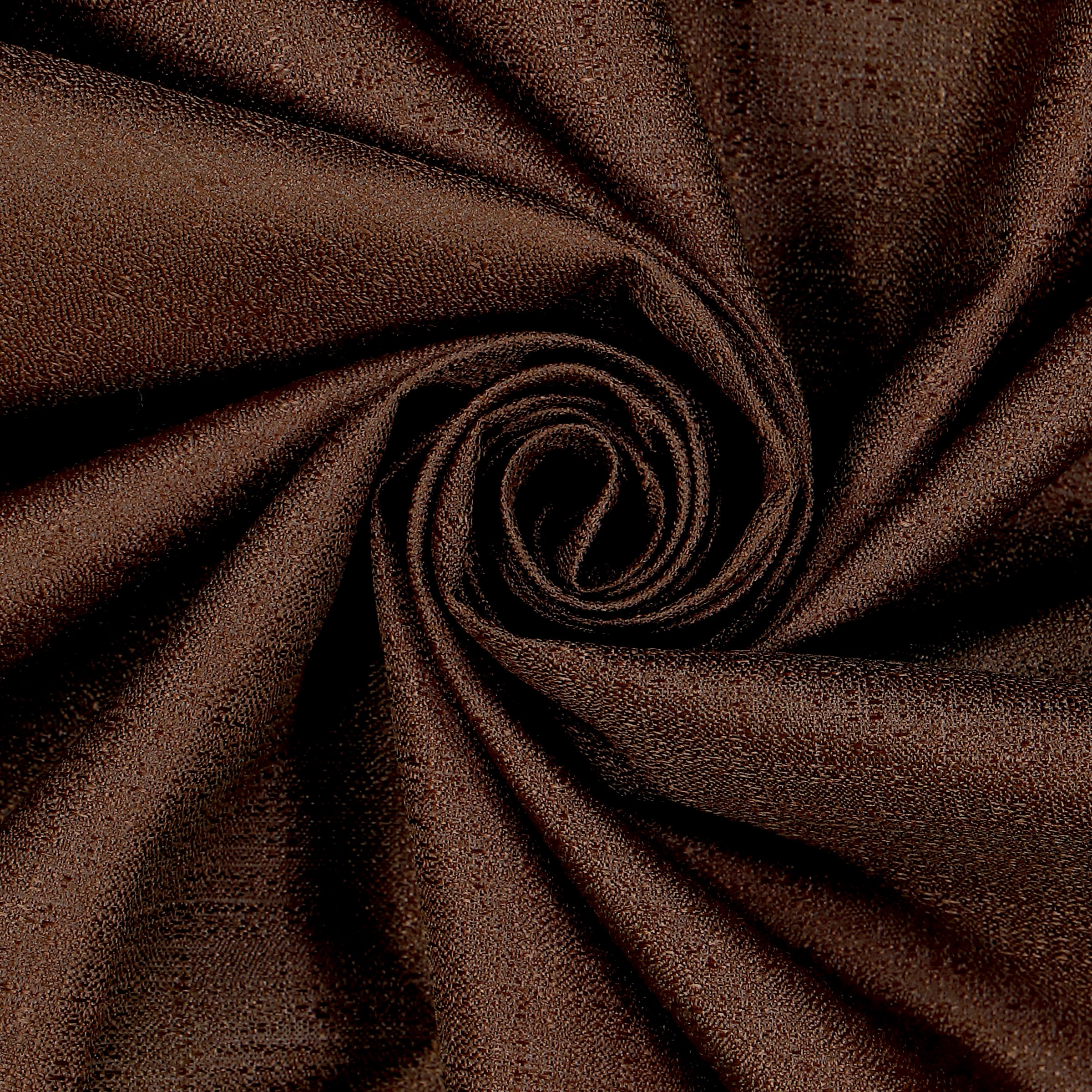 Eclipse Samara Solid Color Blackout Rod Pocket Single Curtain Panel, Espresso, 42" W x 63" L