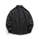thumbnail image 5 of Ceisia Men's Casual Solid Color Long Sleeve Button-Down Shirt Black XL Gifts, 5 of 9