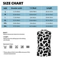 thumbnail image 6 of Balery Cow Print Black White Men's Sleeveless Muscle Shirts Workout Tank Top, Moisture Wicking, Odor Protection-Small, 6 of 8