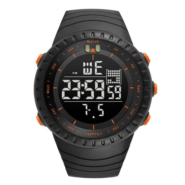 Reloj deportivo Bluetooth para exteriores para hombre, reloj de pulsera con luz de fondo luminosa impermeable de 50 M para hombre, reloj de fecha Digital para niño Inevent EL1065-02B