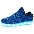thumbnail image 1 of APTESOL Unisex LED Light Up Shoes Women Men Breathable Colorfull Flashing Sneakers Valentine's Day Halloween Xmas School Birthday Party Dance Shoes(Blue,7 W/6.5 M), 1 of 7