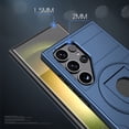 thumbnail image 5 of ELEHOLD for Samsung Galaxy S24 Magnetic Case,Rugged Hard PC Protective Case with Rotation Ring Holder Kickstand Compatible with Mag Safe Shockproof Cover for Samsung S24,Blue, 5 of 6