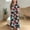 Multicolor, variant on Fatuov Summer Holiday Dress for Girls Floral Print Loose Fit Casual Long Dress with Pocket Crew Neck Sundress for Gift Size 14-15 Years