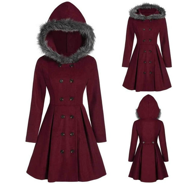 Puntoco Moda Mujer Sólido Cardigan Botón Con Capucha Abrigo Blusa Slim Outwear Puntoco Puntoco-1