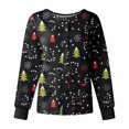 thumbnail image 1 of Dvkptbk T-Shirts de Noël pour Femmes Mode Décontractée Ample Imprimé de Noël Col Rond Manches Courtes avec Poches, 1 of 3